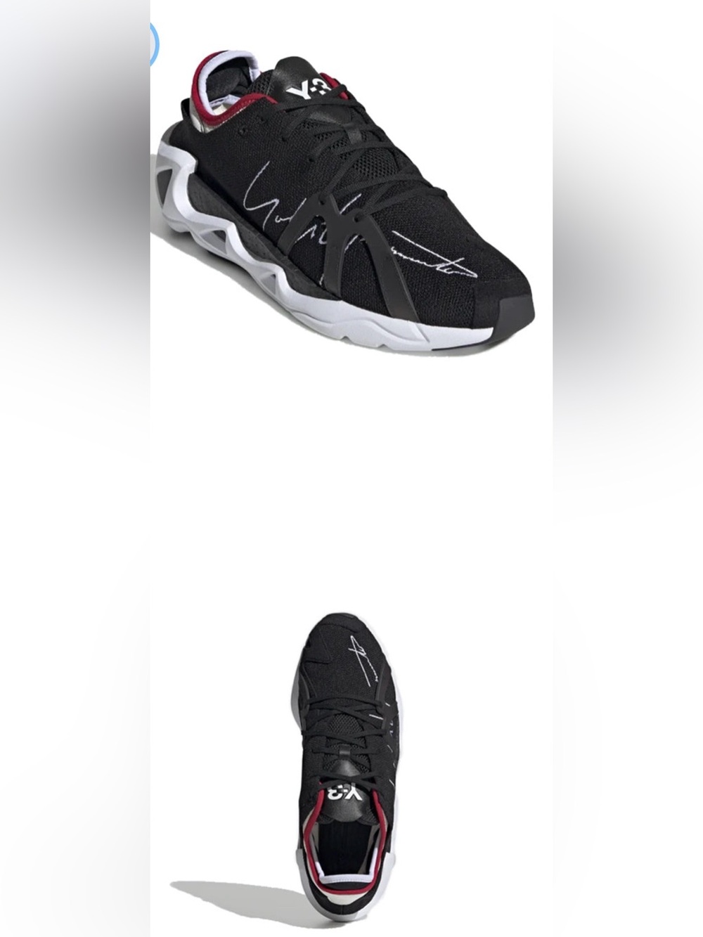 Adidas Y-3 FYW S-97 Black Scarlet EF2627 Size US 5 Men / 6.5 Women Unisex